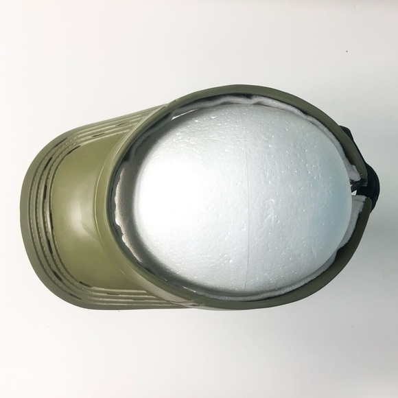 Olive green silicone visor hat - Picture 2 of 5